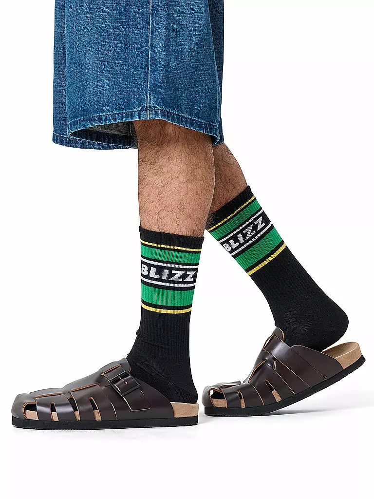 HAPPY SOCKS | Calcetines de hombre BLIZZ SNEAKER 41-46 negro | Negro
