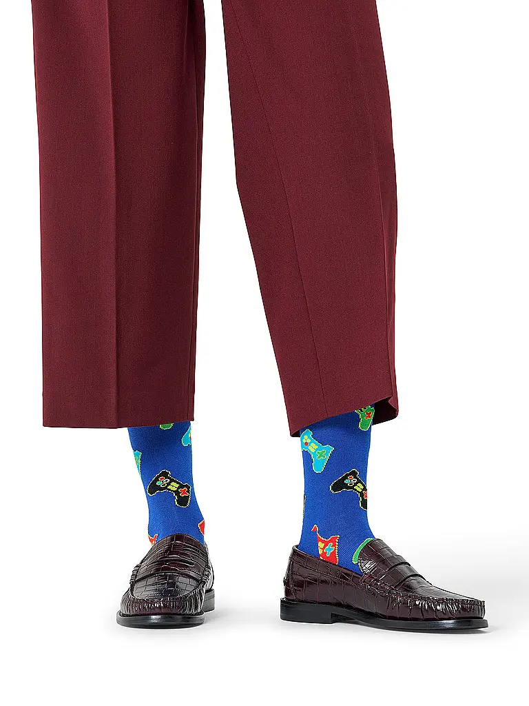 HAPPY SOCKS | Calcetines de hombre CONTROLLER 41-46 azul | Azul
