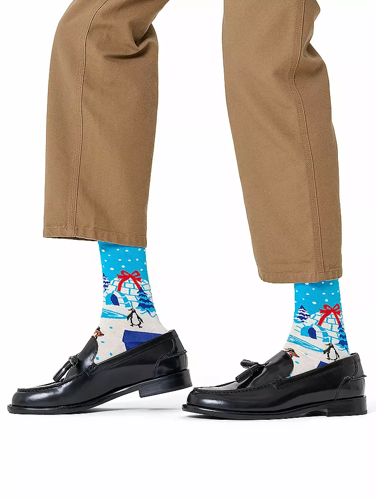 HAPPY SOCKS | Calcetines de hombre IGLOO 41-46 white | Blanco