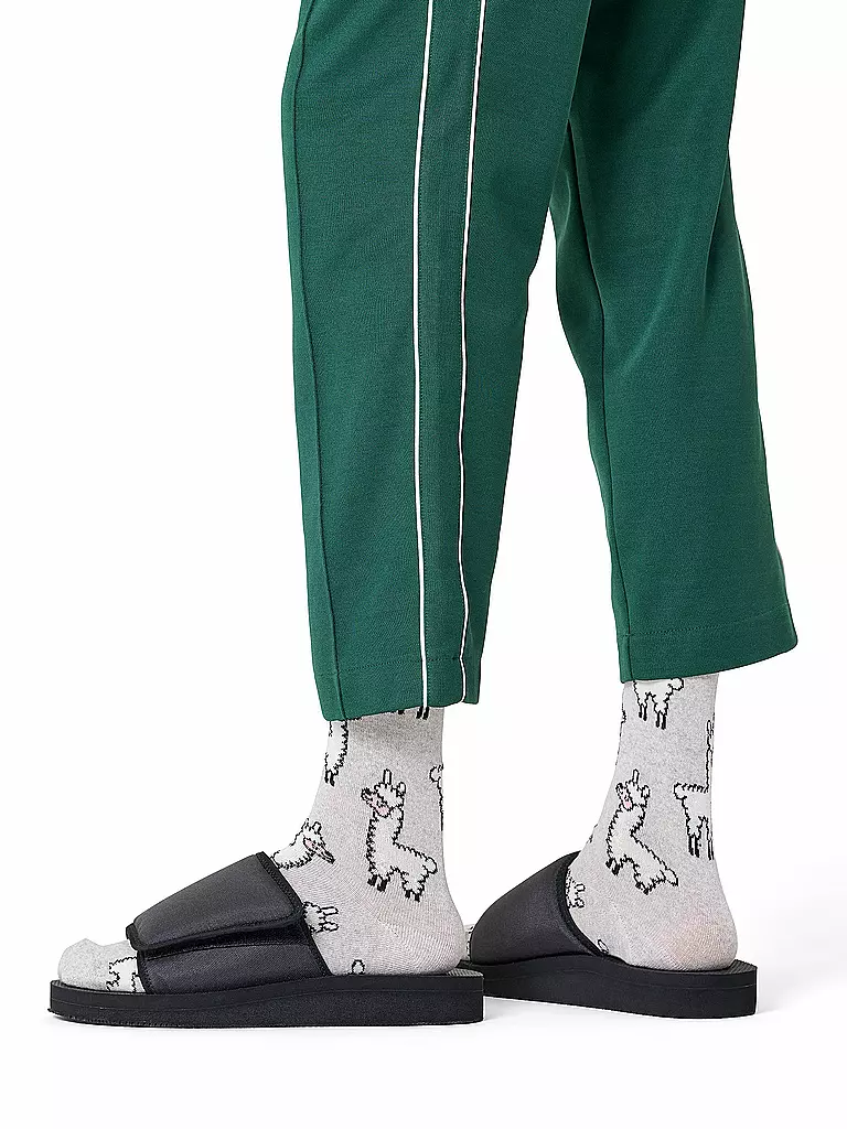 HAPPY SOCKS | Calcetines de hombre LLAMA 41-46 gris | Gris claro