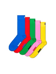 HAPPY SOCKS | Calcetines de hombre paquete de 5 SOLID 41-46 azul | Azul