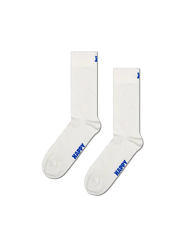 HAPPY SOCKS | Calcetines de hombre paquete de 5 SOLID 41-46 blanco | Blanco