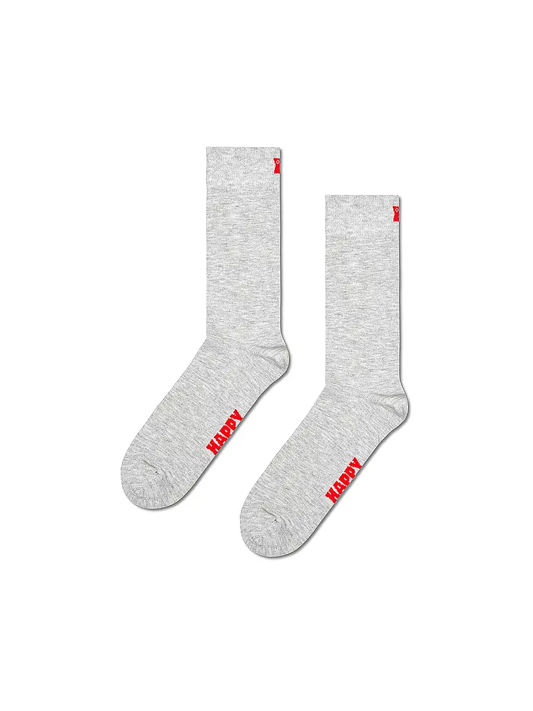 HAPPY SOCKS | Calcetines de hombre paquete de 5 SOLID 41-46 blanco | Blanco