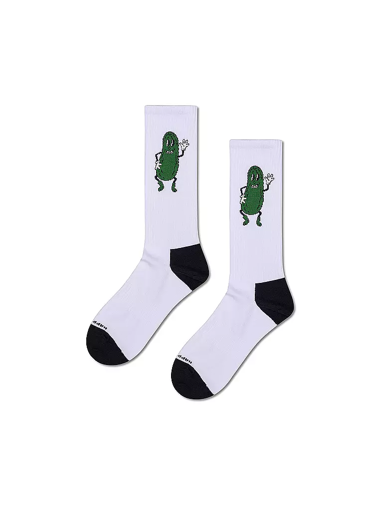 HAPPY SOCKS | Calcetines de hombre PICKLE SNEAKER 41-46 white | Blanco
