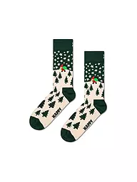 HAPPY SOCKS | Calcetines de hombre SANTA Talla 41 - 46 verde oscuro | Verde oscuro