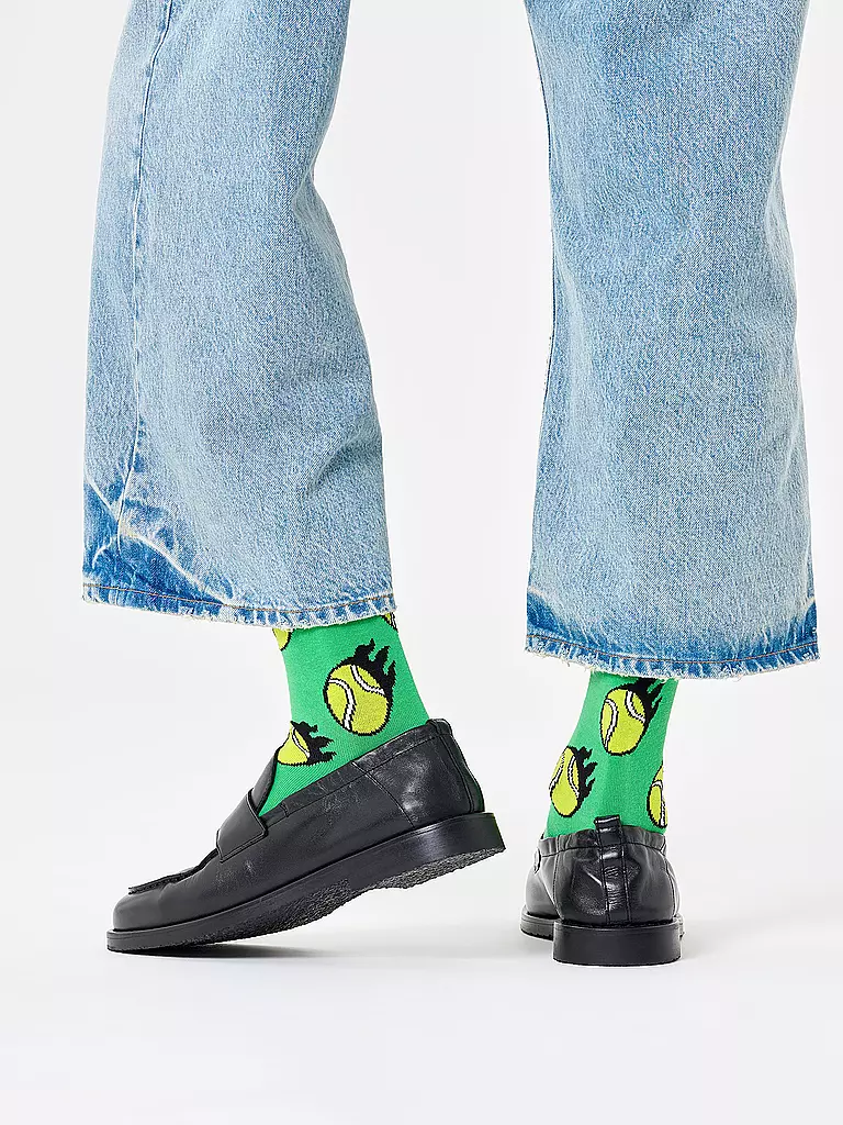 HAPPY SOCKS | Calcetines de hombre TENNIS BALL 41-46 verde | Verde