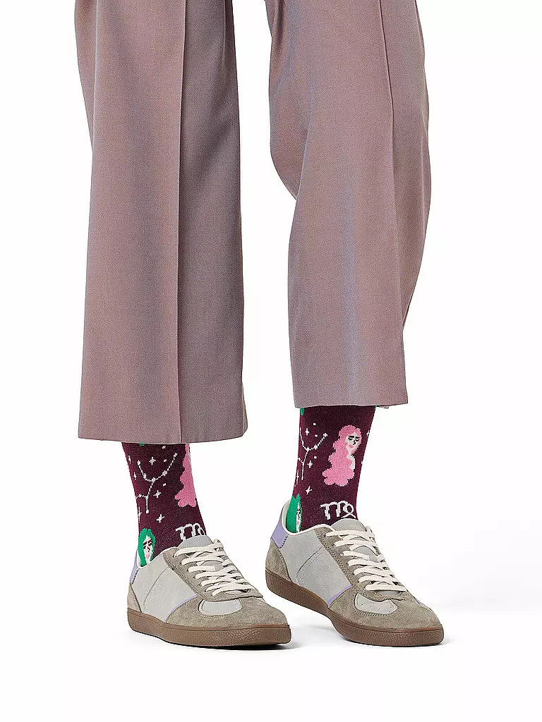HAPPY SOCKS | Calcetines de hombre VIRGO 41-46 navy | Rojo oscuro