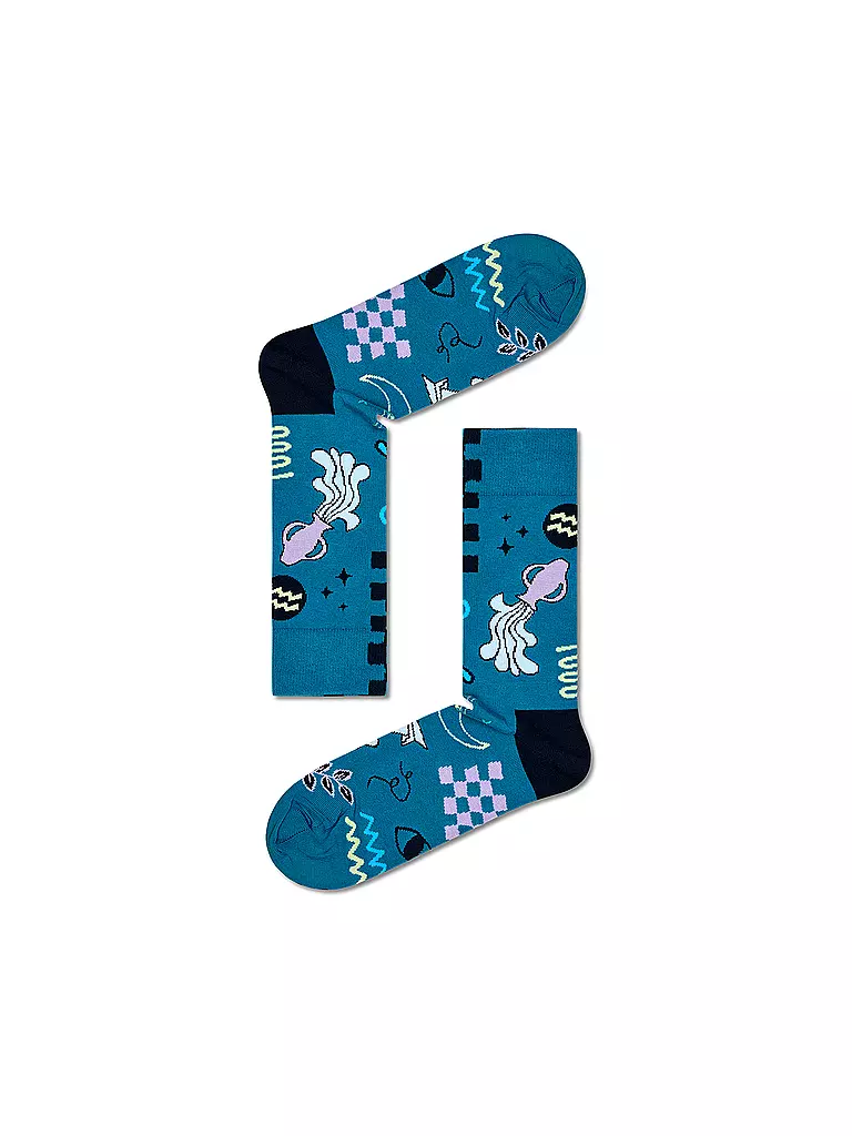 HAPPY SOCKS | Calcetines de mujer 36-40 ACUARIO turquesa | Petróleo