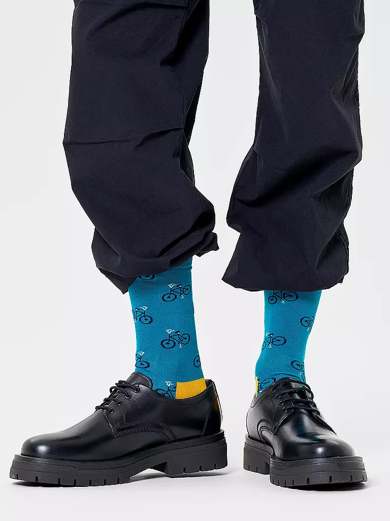 HAPPY SOCKS | Calcetines de mujer 36-40 BICICLETA turquesa | Petróleo