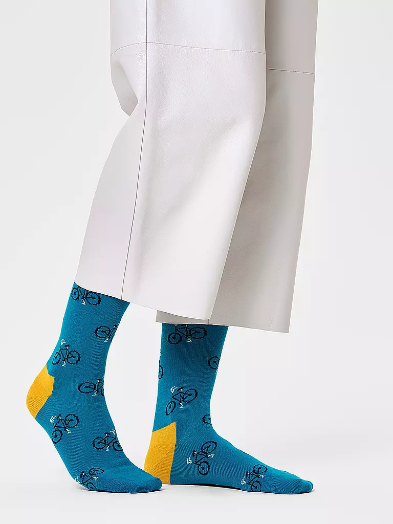HAPPY SOCKS | Calcetines de mujer 36-40 BICICLETA turquesa | 