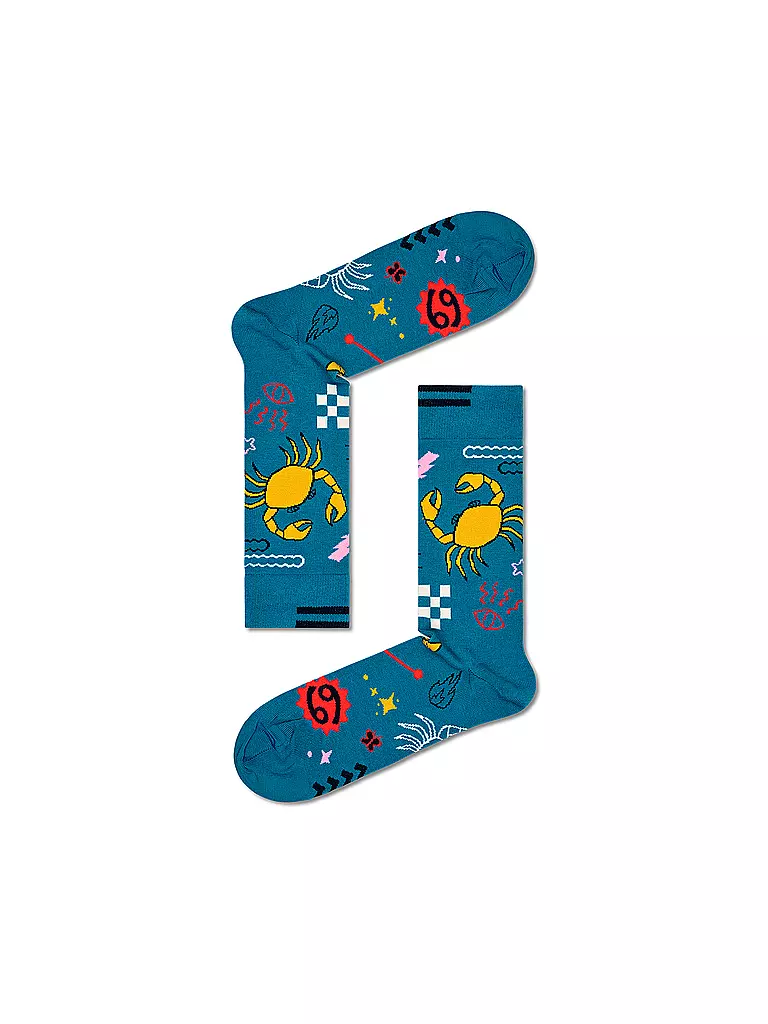 HAPPY SOCKS | Calcetines de mujer 36-40 CÁNCER white | Petróleo