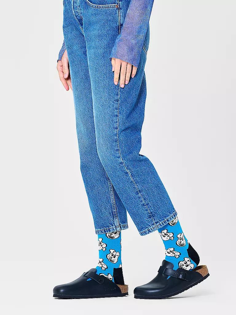 HAPPY SOCKS | Calcetines de mujer 36-40 DOGGO turquesa | 