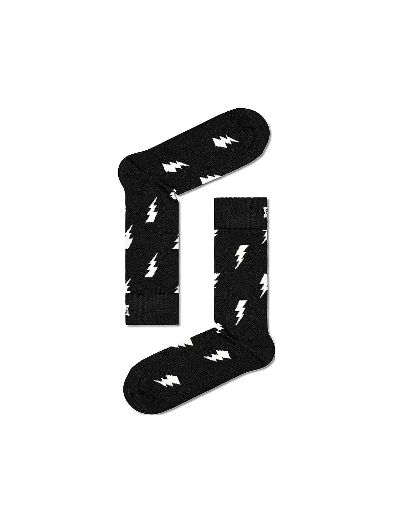 HAPPY SOCKS | Calcetines de mujer 36-40 FLASH negro | Negro