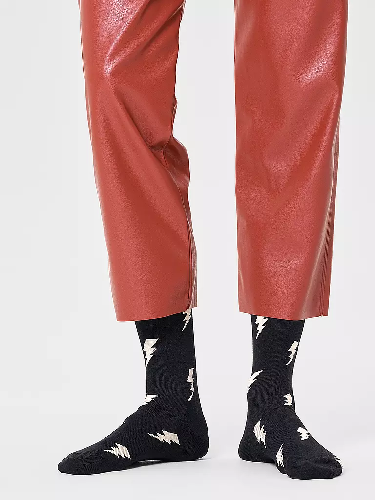 HAPPY SOCKS | Calcetines de mujer 36-40 FLASH negro | 