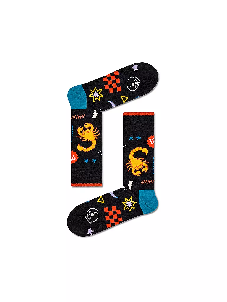 HAPPY SOCKS | Calcetines de mujer 36-40 SCORPION negro | Negro