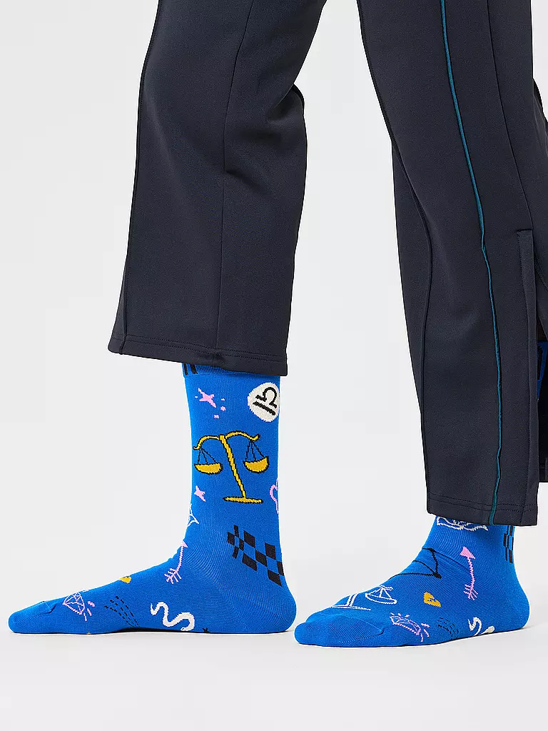 HAPPY SOCKS | Calcetines de mujer 36-40 WAAGE rosa | Azul