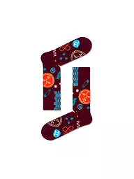 HAPPY SOCKS | Calcetines de mujer 36-40 ZWILLING rojo oscuro | Rojo oscuro