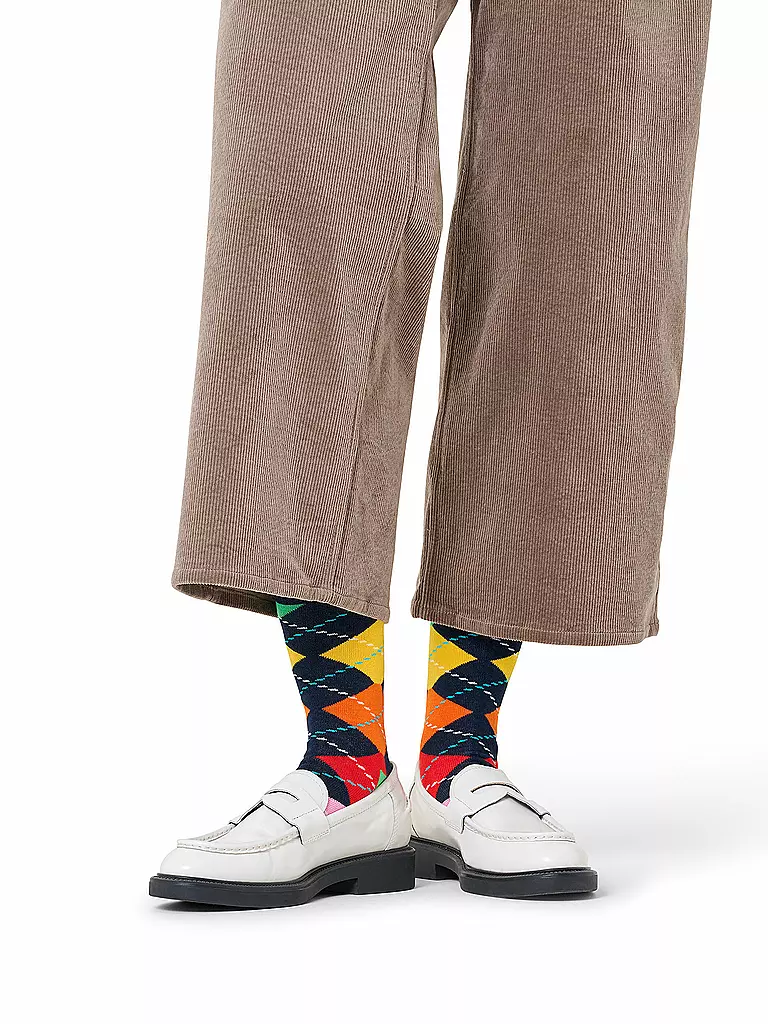 HAPPY SOCKS | Calcetines de mujer ARGYLE 36-40 azul marino | Azul