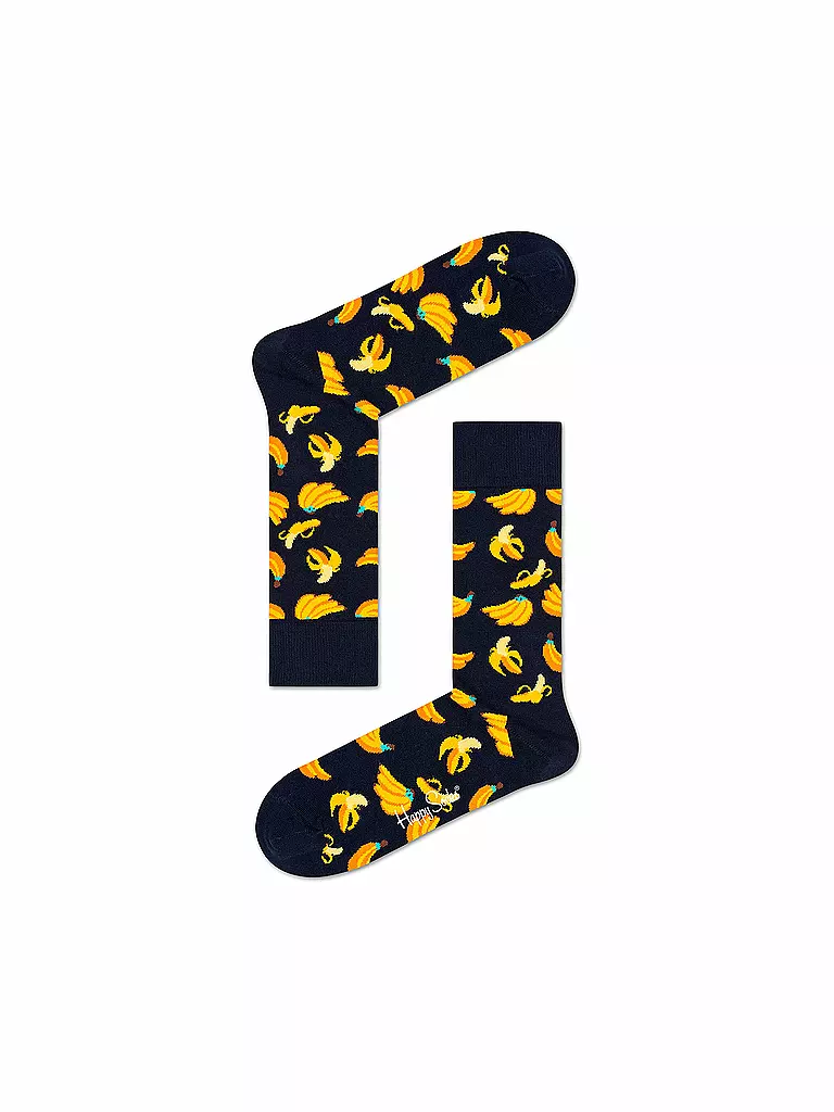 HAPPY SOCKS | Calcetines de mujer BANANA 36-40 azul oscuro / marino | Azul oscuro