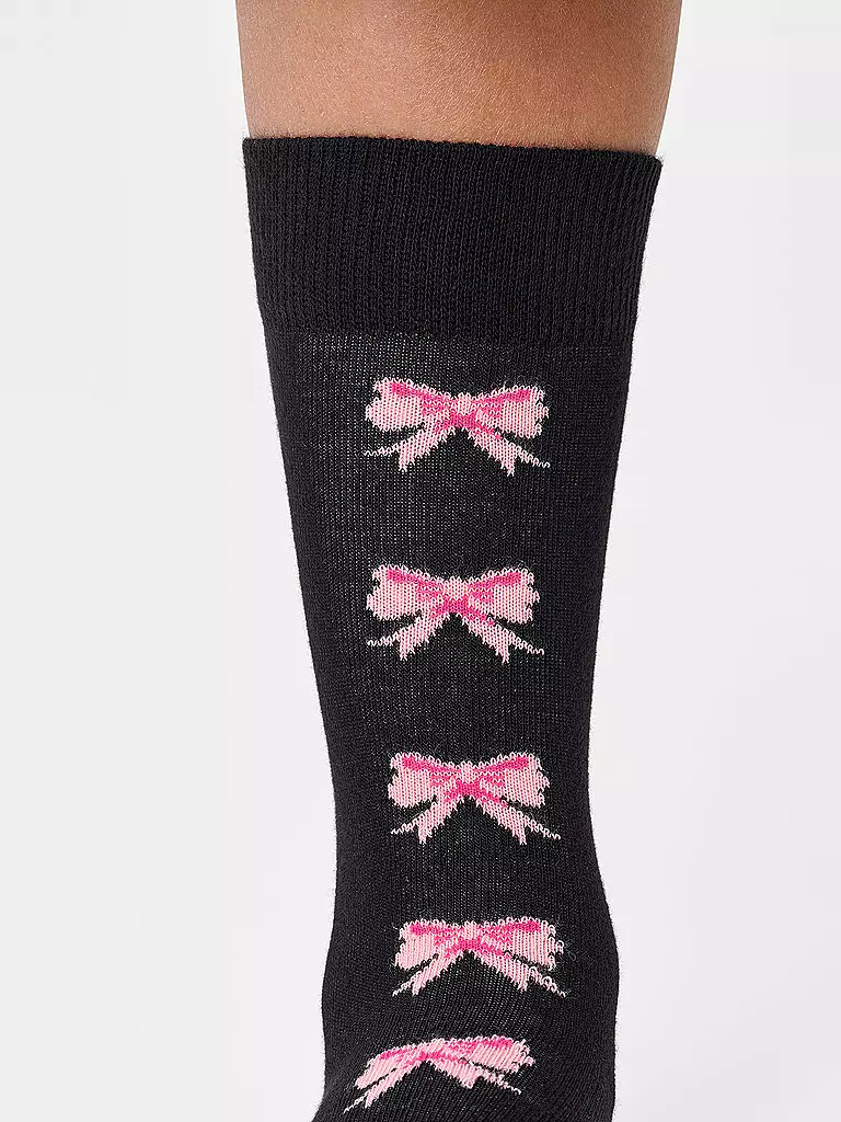 HAPPY SOCKS | Calcetines de mujer BOW 36-40 negro | Negro
