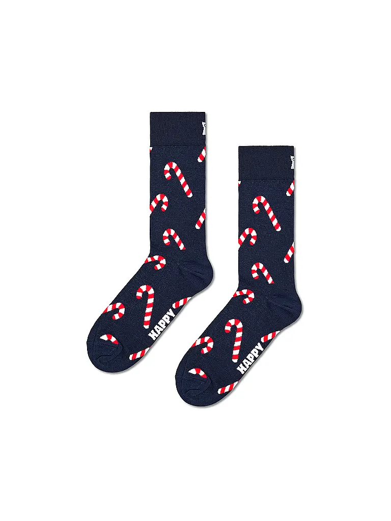 HAPPY SOCKS | Calcetines de mujer CANDY CANE 36-40 azul marino | 