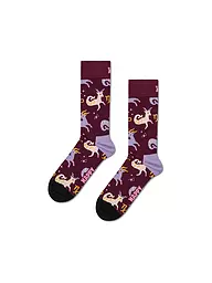 HAPPY SOCKS | Calcetines de mujer CAPRICORNIO 36-40 rojo oscuro | Rojo oscuro