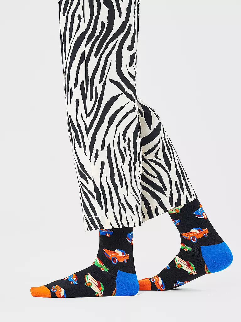 HAPPY SOCKS | Calcetines de mujer CAR 36-40 negro multi | 