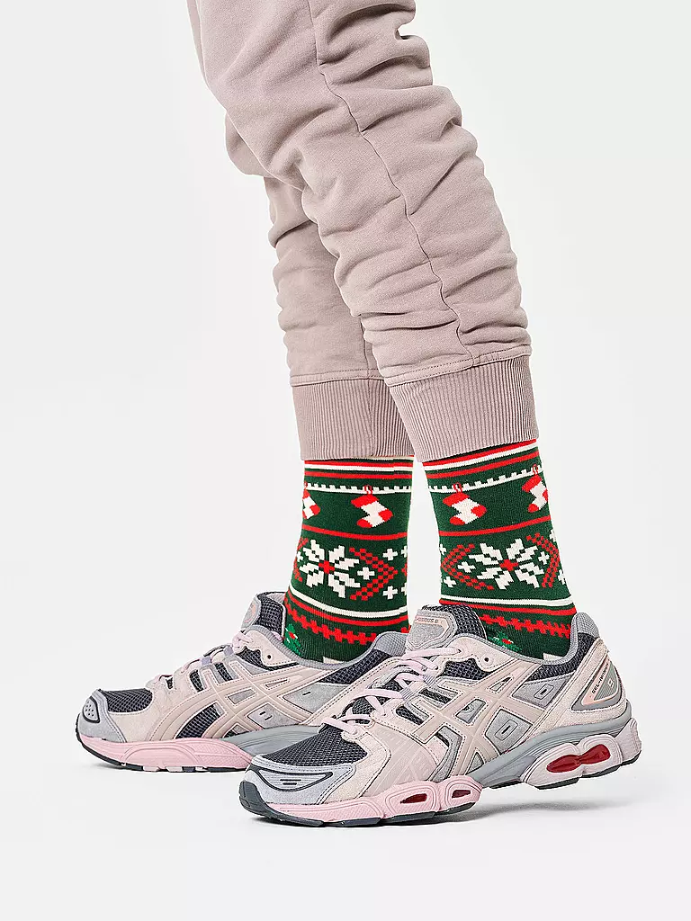 HAPPY SOCKS | Calcetines de mujer CHRISTMAS SWEATER Talla 36 - 40 verde oscuro | Verde oscuro