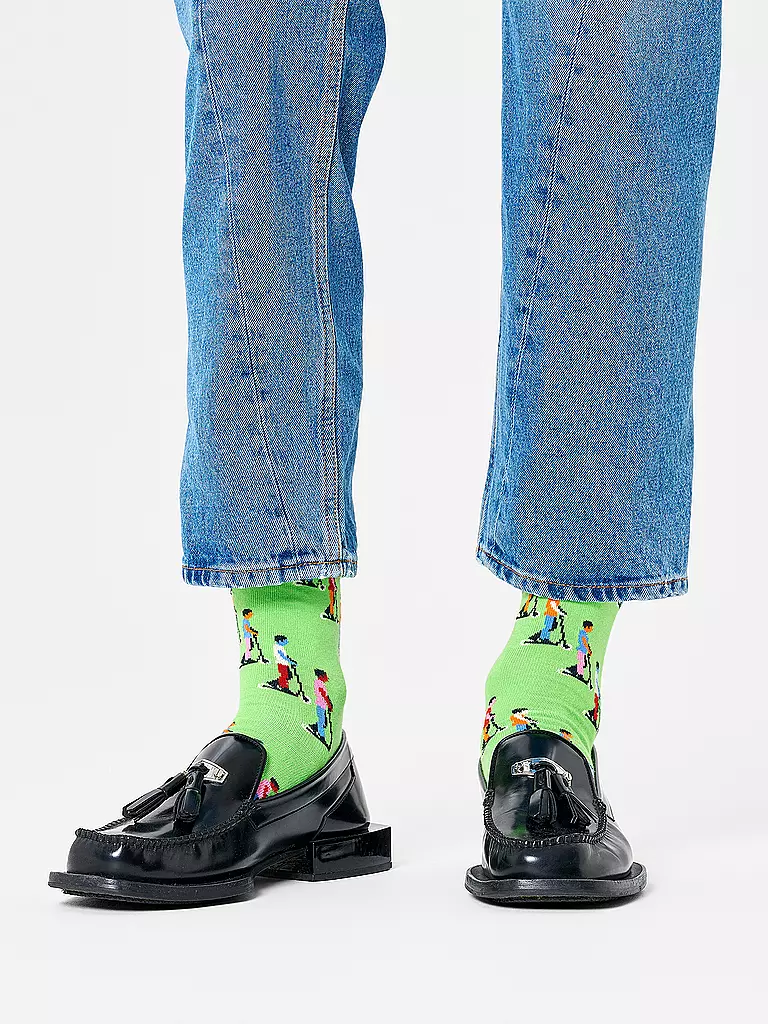 HAPPY SOCKS | Calcetines de mujer E-SCOOTER 36-40 verde | Verde claro