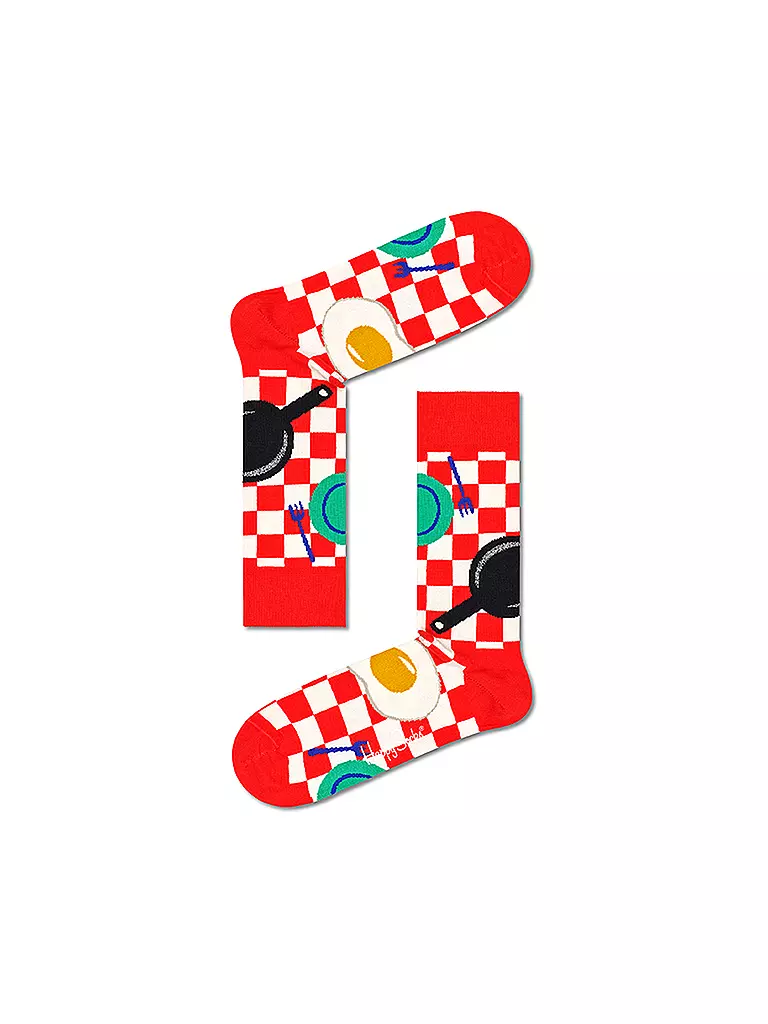 HAPPY SOCKS | Calcetines de mujer EARLY BIRD 36-40 multicolor | Rojo