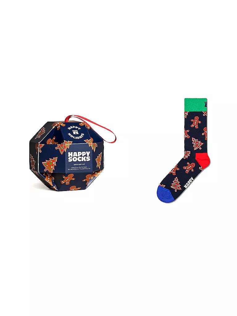 HAPPY SOCKS | Calcetines de mujer GINGERBREAD COOKIES 36-40 navy | Azul oscuro