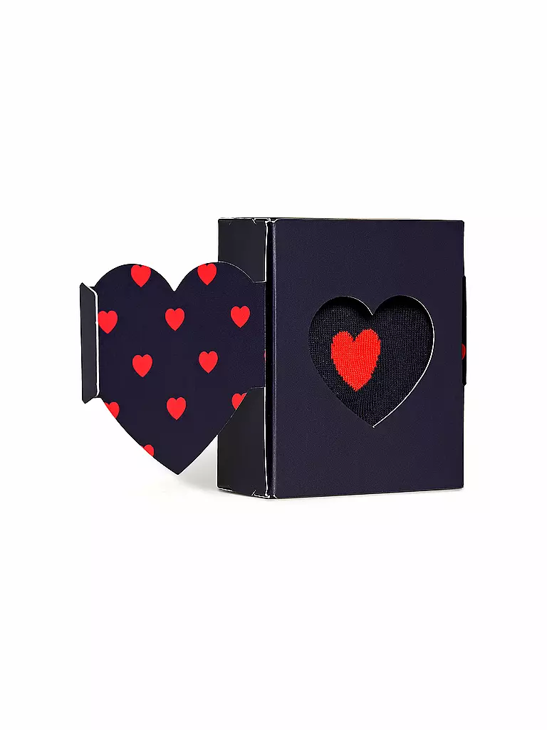HAPPY SOCKS | Calcetines de mujer HEART GIFT SET Talla 36 - 40 azul marino | Azul oscuro