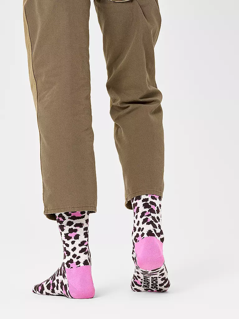 HAPPY SOCKS | Calcetines de mujer LEO 36-40 beige | Crema