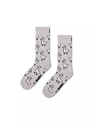 HAPPY SOCKS | Calcetines de mujer LLAMA 36-40 gris | Gris claro