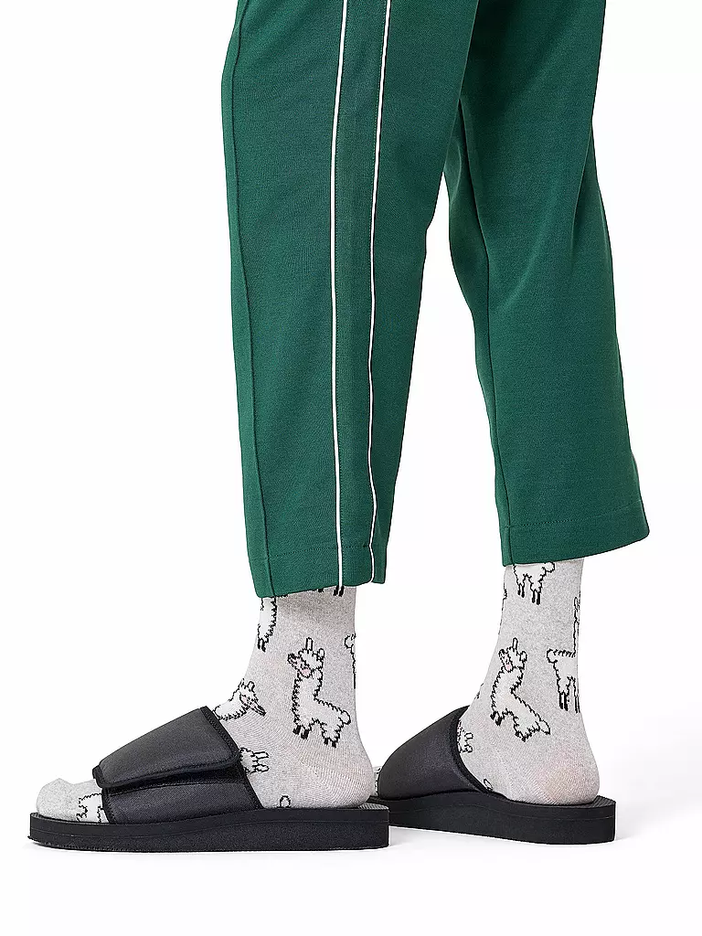 HAPPY SOCKS | Calcetines de mujer LLAMA 36-40 gris | Gris claro