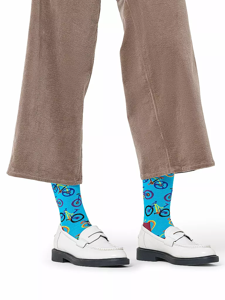 HAPPY SOCKS | Calcetines de mujer MOUNTAIN BIKE 36-40 azul | Azul