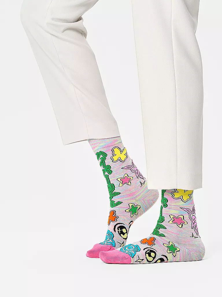 HAPPY SOCKS | Calcetines de mujer OUT OF THIS WORLD SOCK 36-40 beige | Multicolor