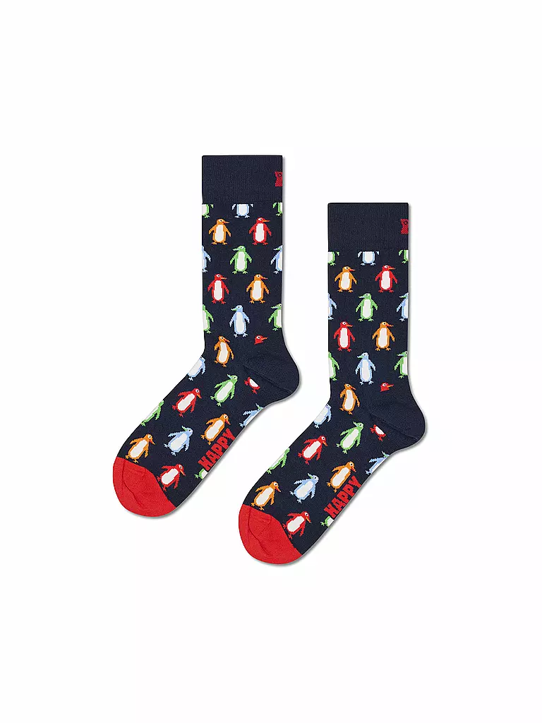 HAPPY SOCKS | Calcetines de mujer PENGUIN 36-40 navy | Azul oscuro