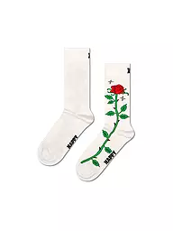 HAPPY SOCKS | Calcetines de mujer ROSE 36-40 blanco | Crema