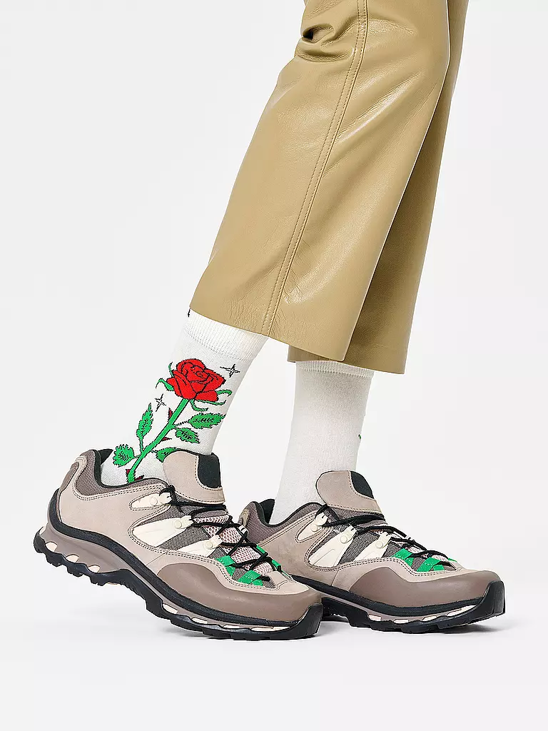 HAPPY SOCKS | Calcetines de mujer ROSE 36-40 blanco | Crema