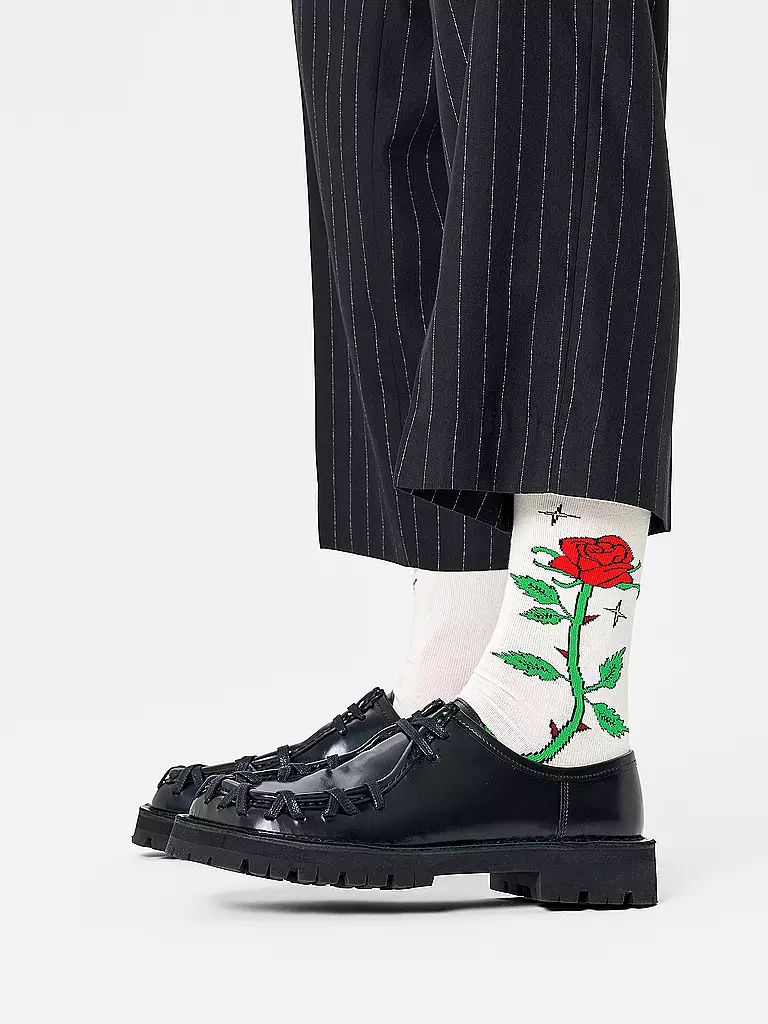 HAPPY SOCKS | Calcetines de mujer ROSE 36-40 blanco | 
