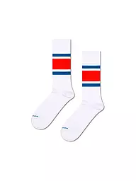 HAPPY SOCKS | Calcetines de mujer SIMPLE STRIPE 36-40 blanco | Blanco