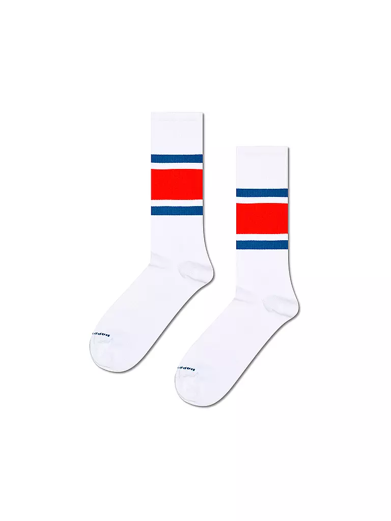 HAPPY SOCKS | Calcetines de mujer SIMPLE STRIPE 36-40 blanco | Blanco