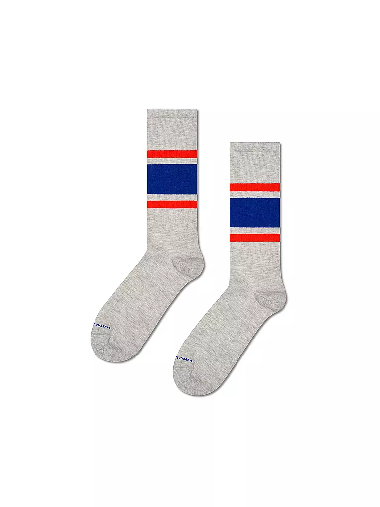 HAPPY SOCKS | Calcetines de mujer SIMPLE STRIPE 36-40 grey | Gris claro