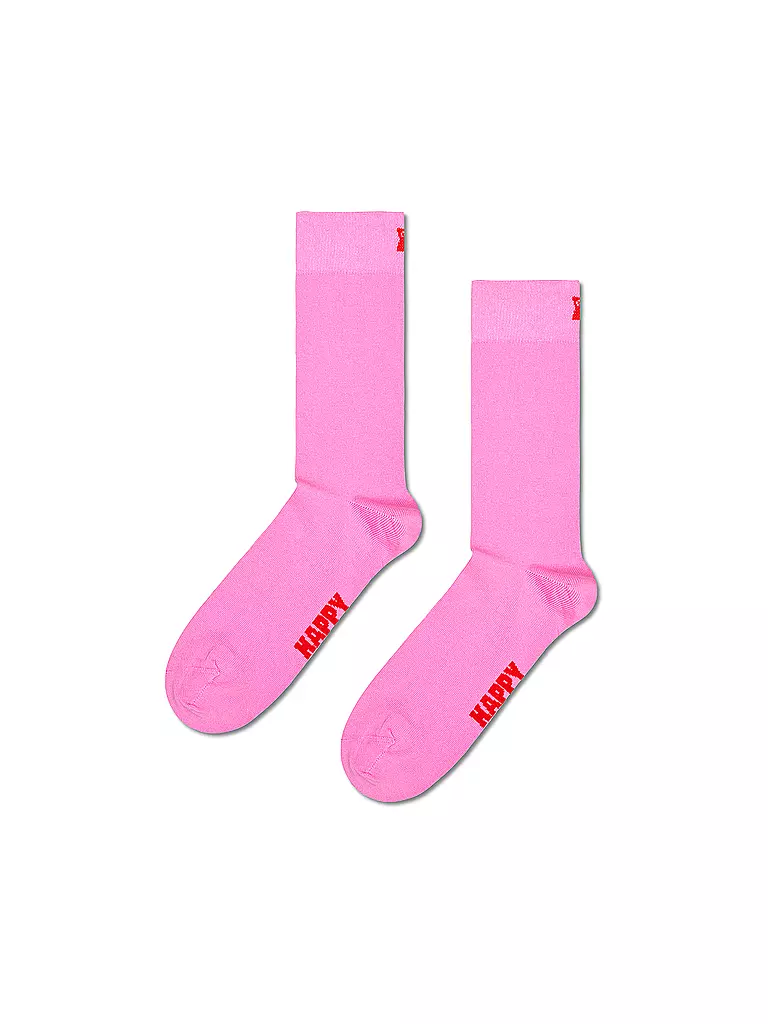 HAPPY SOCKS | Calcetines de mujer SOLID SOCK talla 36 - 40 rosa | Fucsia