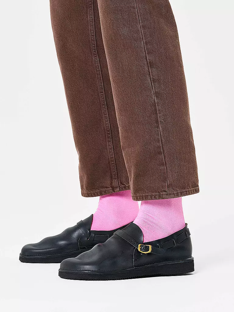 HAPPY SOCKS | Calcetines de mujer SOLID SOCK talla 36 - 40 rosa | Fucsia