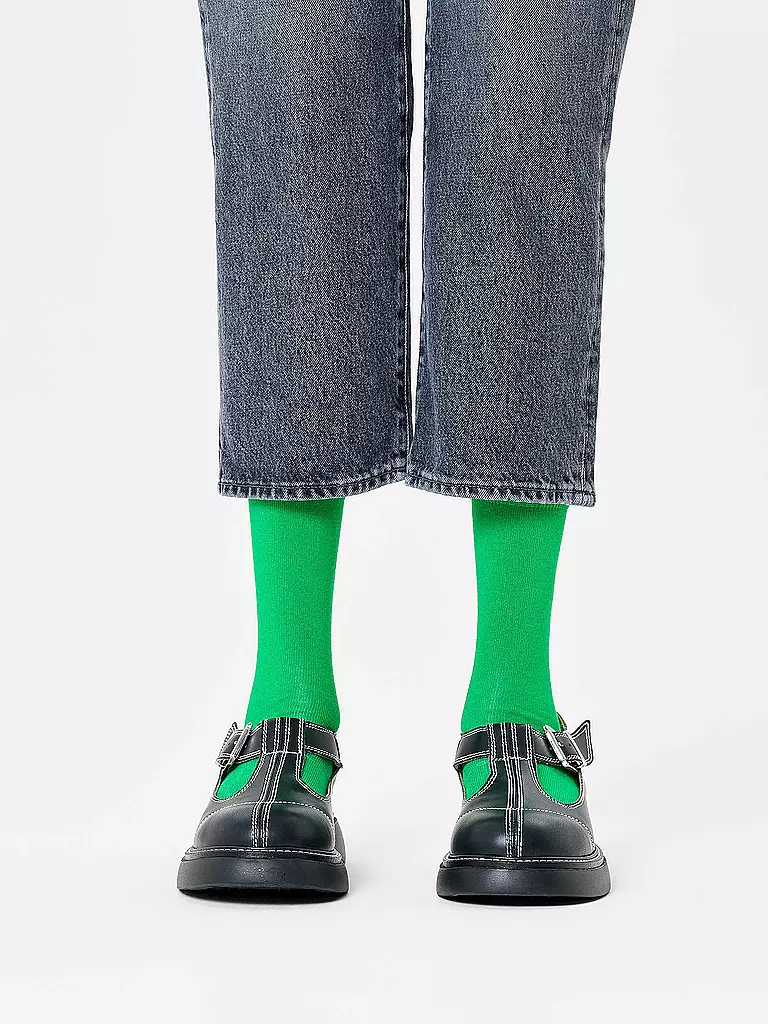 HAPPY SOCKS | Calcetines de mujer SOLID SOCK Talla 36 - 40 verde | Verde