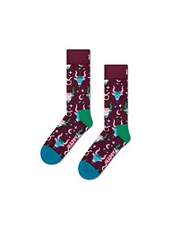 HAPPY SOCKS | Calcetines de mujer STIER 36-40 rojo oscuro | Rojo oscuro