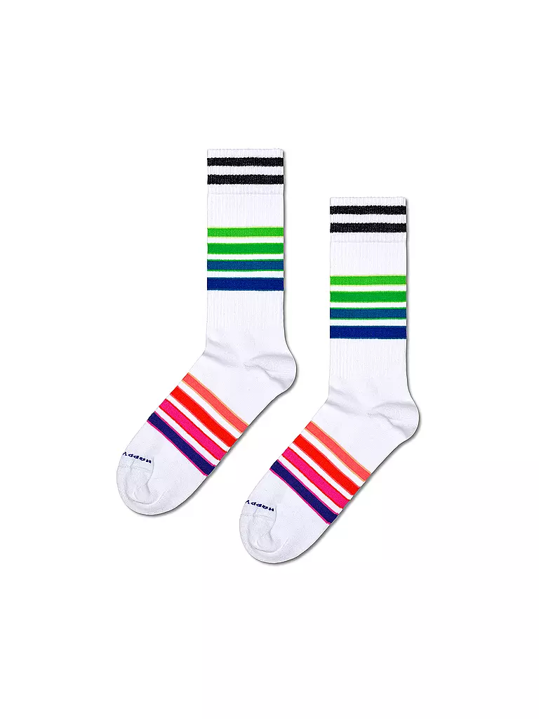 HAPPY SOCKS | Calcetines de mujer STREET STRIPE talla 36 - 40 blanco | Blanco