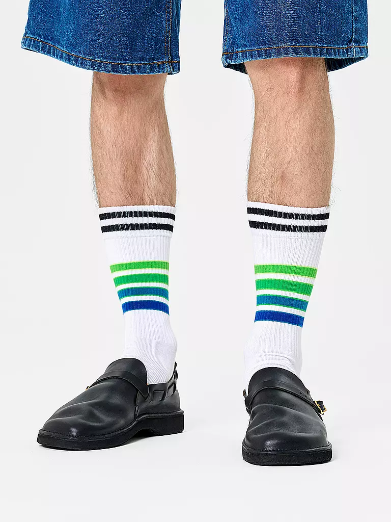 HAPPY SOCKS | Calcetines de mujer STREET STRIPE talla 36 - 40 blanco | Blanco